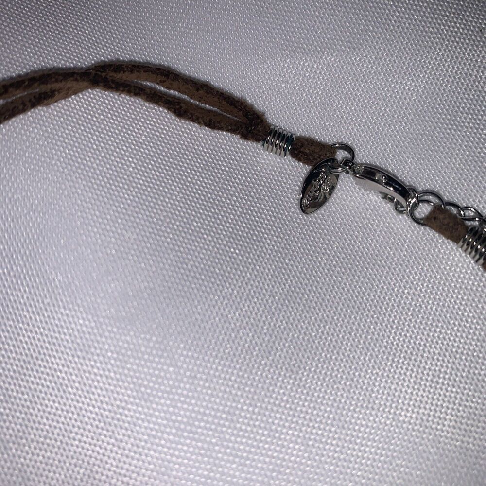 Lia Sophia Round Crystal Y-Drop Pendant Necklace 16" - Picture 2 of 9